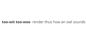 I learnt today that The Times style guide has an entry on the preferred way to quote owls.