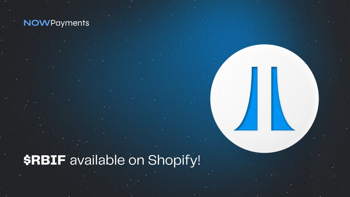 NOWPayments_io's tweet photo. Hey, #RoboFam, paying with your #RBIF on #eCommerce stores is easier now! ☄️
Since $RBIF is available on @Shopify 💪

Btw, the number of #Shopify merchants is over 1 MILLION 🔥

So, it's time to reach the #MassAdoption of #RoboInu! Right, @RGI_info? 🤖
📍 https://t.co/mqVNAnvW0F https://t.co/DtNHZw42In