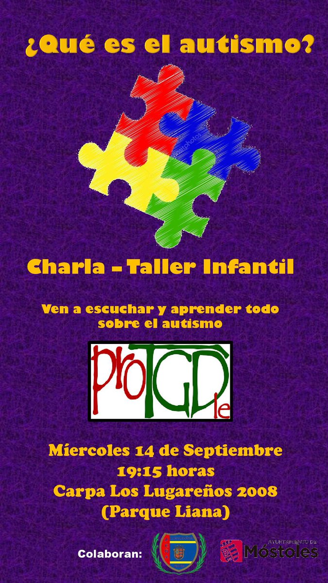 Lugarenos2008's tweet photo. ¡¡NO NOS PODÉIS FALLAR!!
El miércoles 14 de septiembre en nuestra carpa del Parque Liana y durante todo el día tenemos un evento solidario a favor de la Asociación @protgd que contará con varias actividades!! #OrgulloLugareño #Autismo #ProTGD #FiestasPatronalesSeptiembre2022 https://t.co/y5Hm3HD3oH