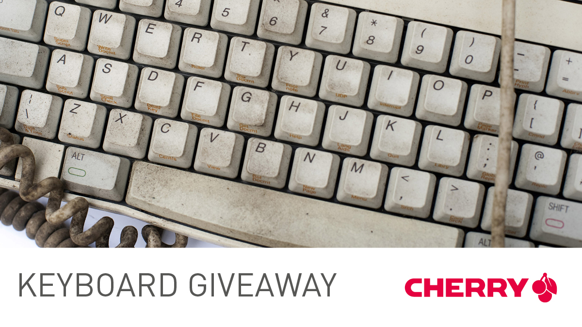 VOWWholesale's tweet photo. To celebrate the launch of our @org_cherry collection, we’re giving away 3 keyboards. For a chance to win, post a picture of your old keyboard and the reason you need a new one. Good luck!  
#CHERRY #giveaway #competition #prize #win #keyboard 🍒🖱️⌨️ https://t.co/wt49zVQqWV