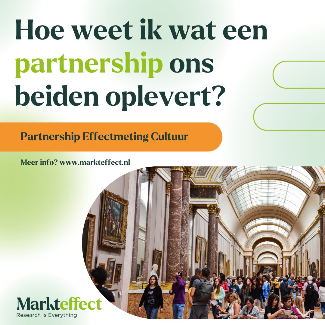 Ook voor musea en ander cultuurinstellingen is het enorm waardevol om partnerships aan te gaan. Wij helpen inzichtelijk te maken wat de ROI van zo'n partnership is.

#partner #leisure #cultuur