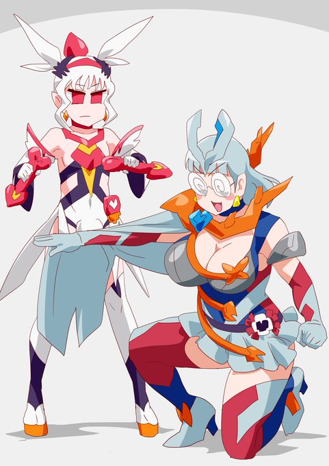 キュアオーバーデモンズ(タマちゃん)。ヒカルちゃんの思いを受け継ぎ、ハナキくんの本体を守る。体力ないオタクなので戦闘面は期待できない。 #キュアライダー #ライダー少女 