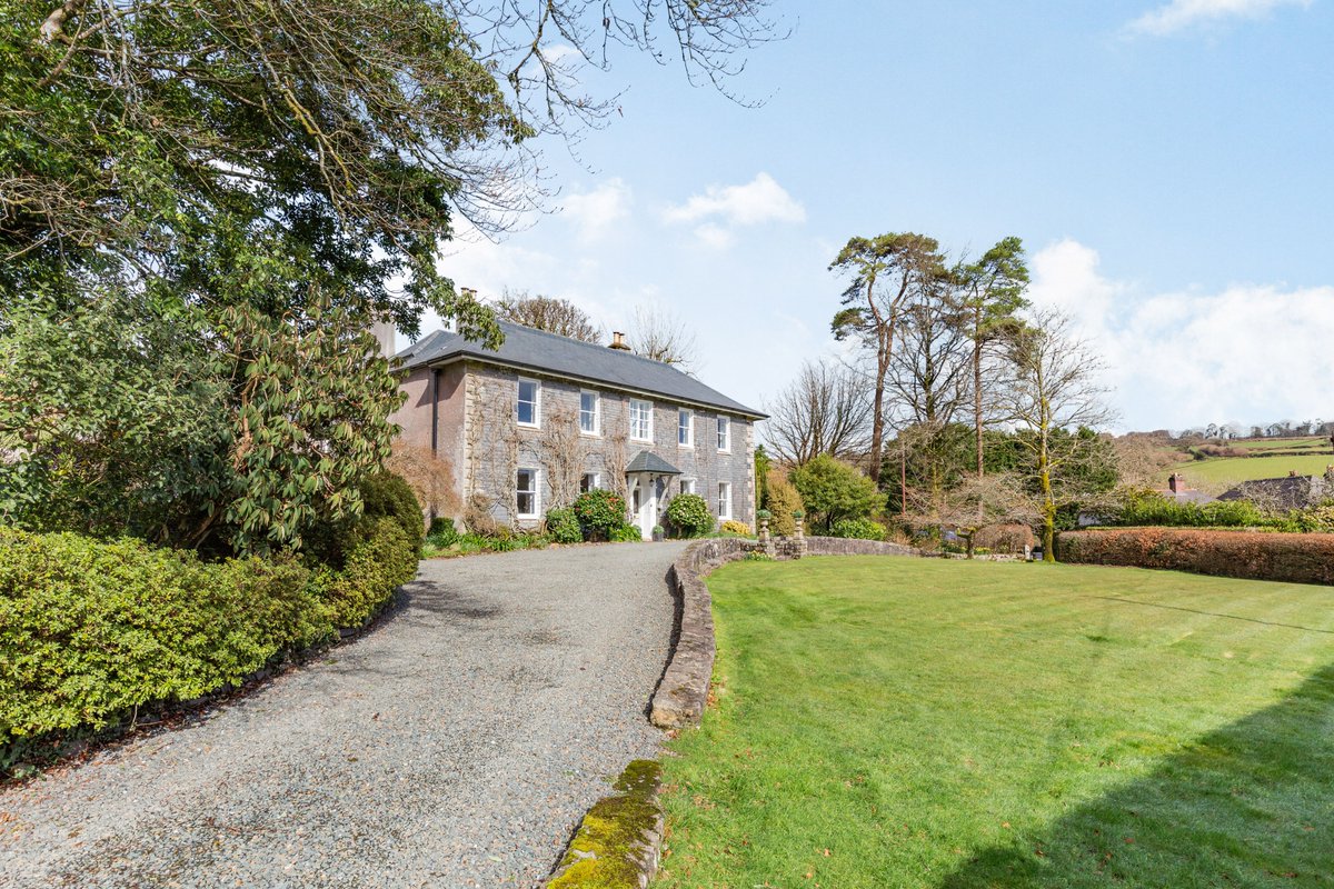 struttandparker's tweet photo. A gorgeous former #rectory, steeped in history, on the edge of the #Dartmoor National Park. Not only does it come with over 6 acres, but also two detached #cottages: room for all the family! https://t.co/e8UmBTz7fd https://t.co/JOFN35jE6F