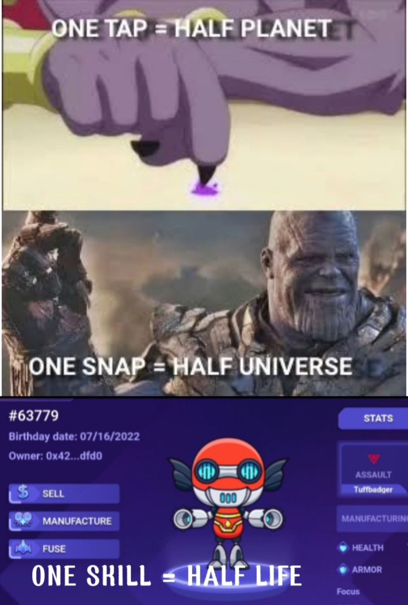 Vanis00's tweet photo. Having fun with Cryptobots!
Explore their Discord: https://t.co/Ut7kdYrEkH
Join the Meme Contest and win prizes!
#Cryptobots #CryptobotsMeme
@cryptobots_game https://t.co/Svsajk9Z38