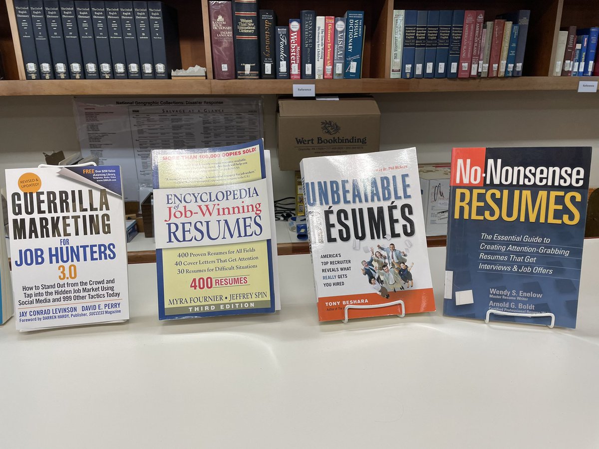 Resume and cover letter books — keep or weed? #libraries #careers #jobhunting #collectiondevelopment #weeding #askalibrarian