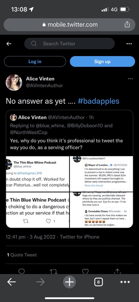 ILikeCa08591908's tweet image. Um @blue_whine shouldn’t you reply to yourself? Alice your shill accounts are SO obvious, hun. #Tragic #Cringe #SpendTimeWithYourKids