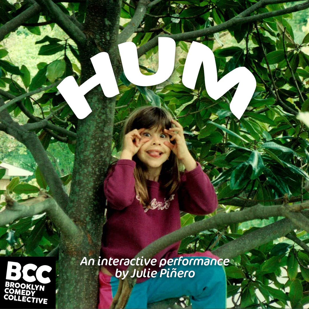i'm workshopping my new show "hum" this and next weekend at <a href="/ComedyBrooklyn/">Brooklyn Comedy Collective</a>! immersive invitation into what mild tourette's can show us all about how we approach uncertainty. feat lite brain science, my mom, a live-improvised musical score and lots and lots of silly shit