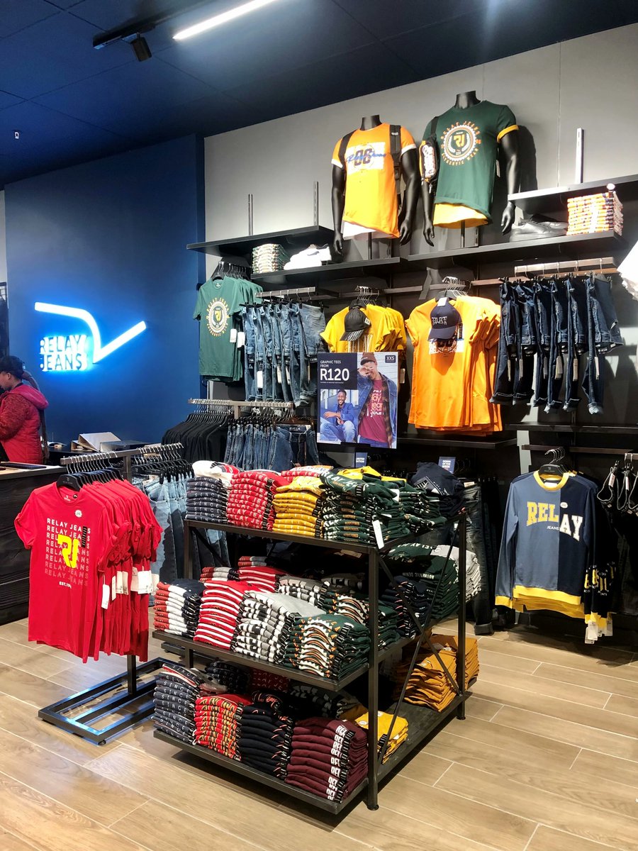 BaywestmallPE's tweet photo. Denim is a way of life ๐
Get your fashion fix at the brand-new #relayjeans store in Baywest Mall - offering premium branded jeans, men's clothing and accessories ๐
๐ You'll find the new store on the Upper Ground between Entrance 3 & 4. https://t.co/K9VQ2a8N4U