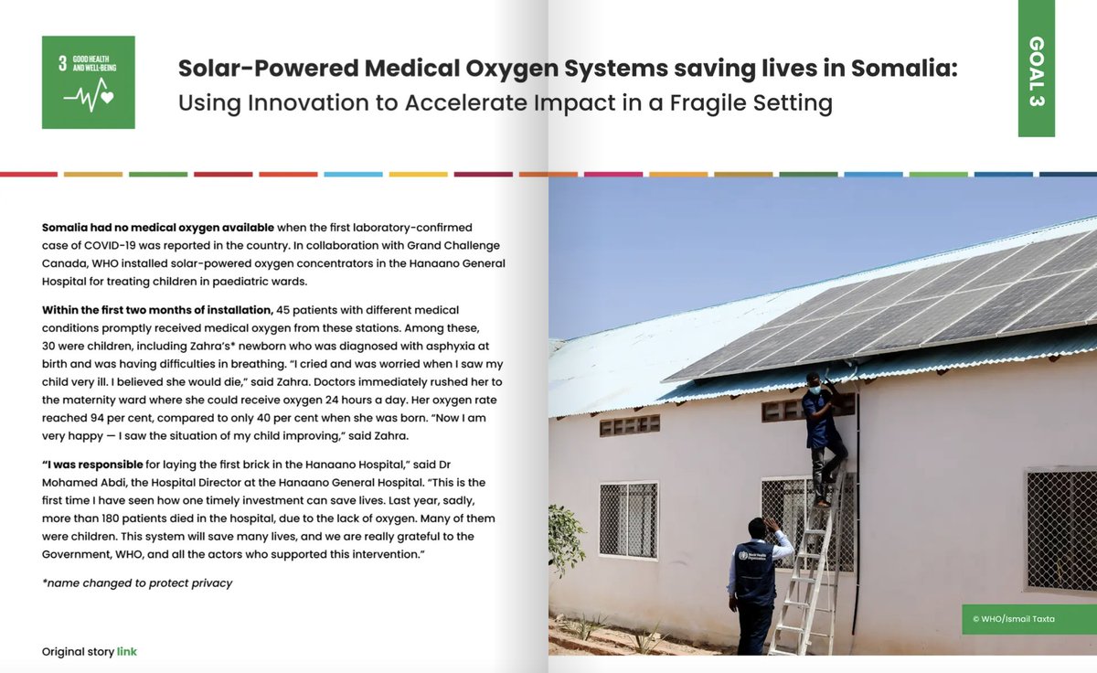 WHOSom's tweet photo. Somalia's Solar-Powered Medical Oxygen systems have been identified as highly impactful in fragile setting globally for #SDG3. Congratulations to @MoH_Somalia & @WHOSom team for being an active part of #BuildingBackTogether and serving communities.
More: https://t.co/Q2whpX7W5m https://t.co/OukzNxfsc2