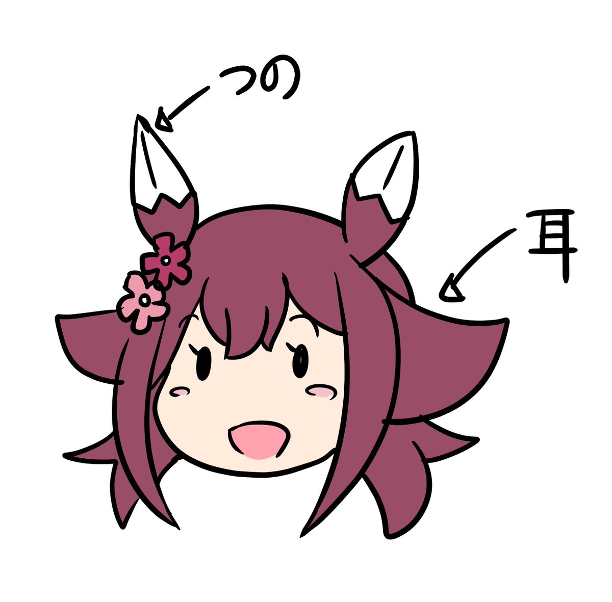 チヨノオー、気をつけてないと未だにこういう生き物だと思って眺めてることが多々ある・・・ これだとウマじゃなくてウシじゃん・・・ 