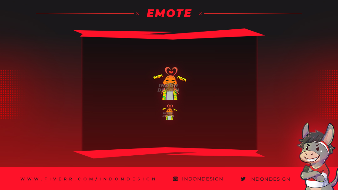 IndonDesign's tweet photo. One of favorite emote we create it for client
itanex
We will always design emote exclusive for you.
Contact us for your ideas :D
#emote #twitch #twitchemote #emotecutes #twitchtutorial #twitchstreaming #cartoonemotes #chibiemotes #textemote #characteremote https://t.co/6hlAm6uqEW