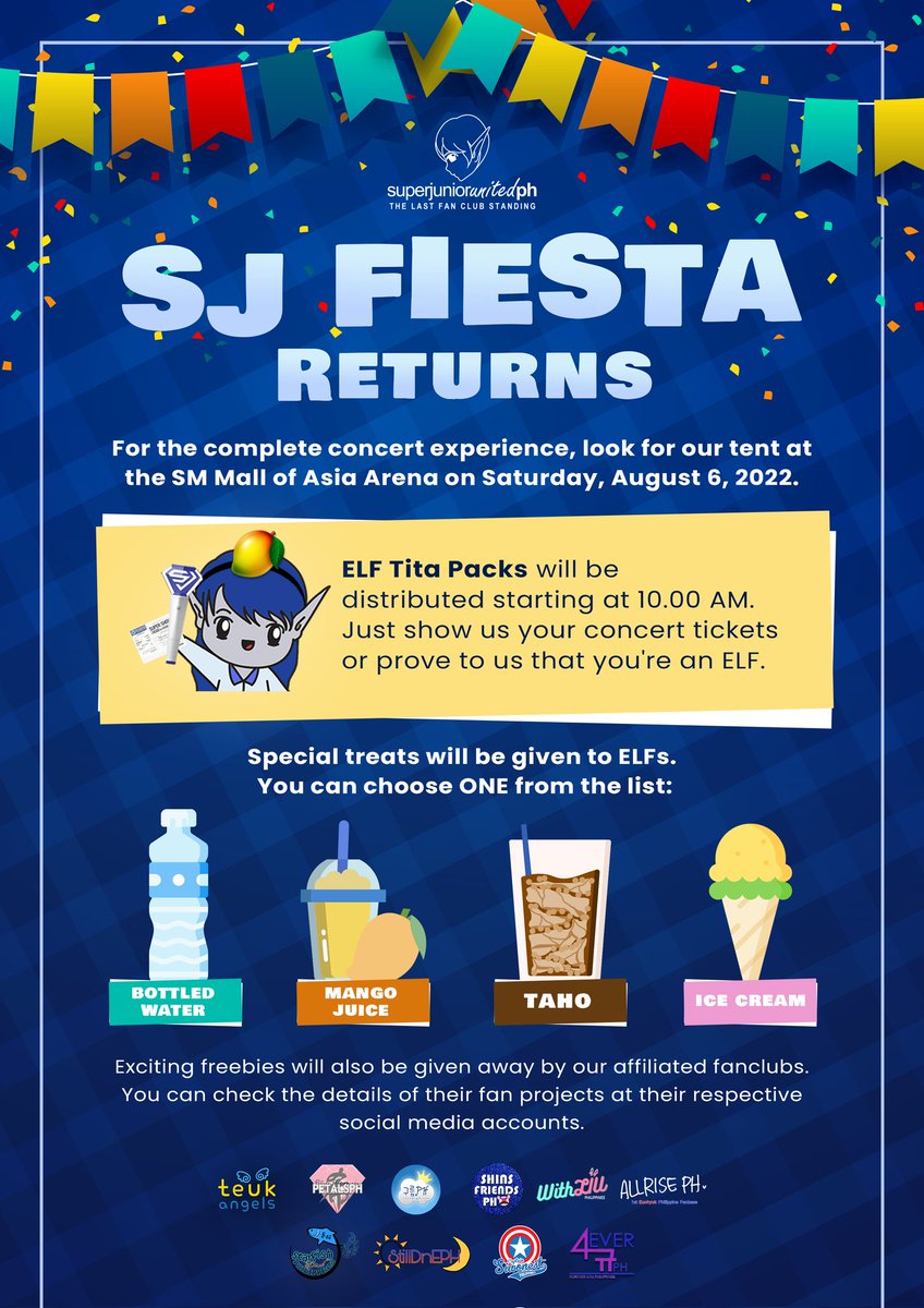 Projects for the Fans from the Fans!!!!

See you ELFs at #SS9inManila !!!
Let's have fun but still wear your masks, okay? 

Thank you Ms. <a href="/happeehour/">HSG</a> and <a href="/pulpliveworld/">PULP Live World</a> for helping us with this. 

#ThisIsItSS9inManila #SUPERJUNIOR