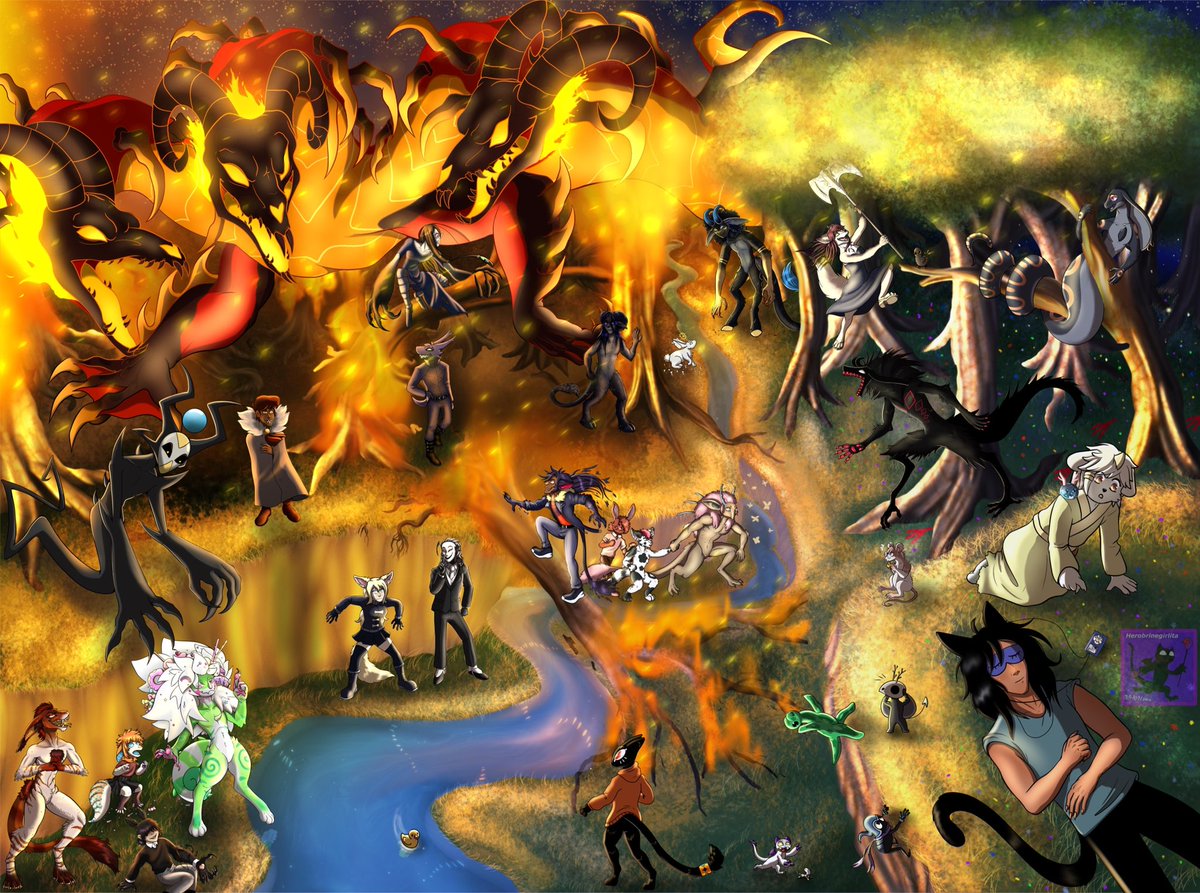 Herogirlita's tweet photo. Art fight attack 2022 done!
-
I spent around 53 hours and I finally finished it HECK YES✨
#art #Artfight2022 #artfight #teamwither #ArtFightTeamWither #artfightattack #groupattack #artist #commissionsopen #commissionopen #digitalartist #furry #dragon #furryart #furryartist #draw https://t.co/yS4HMuRTC0
