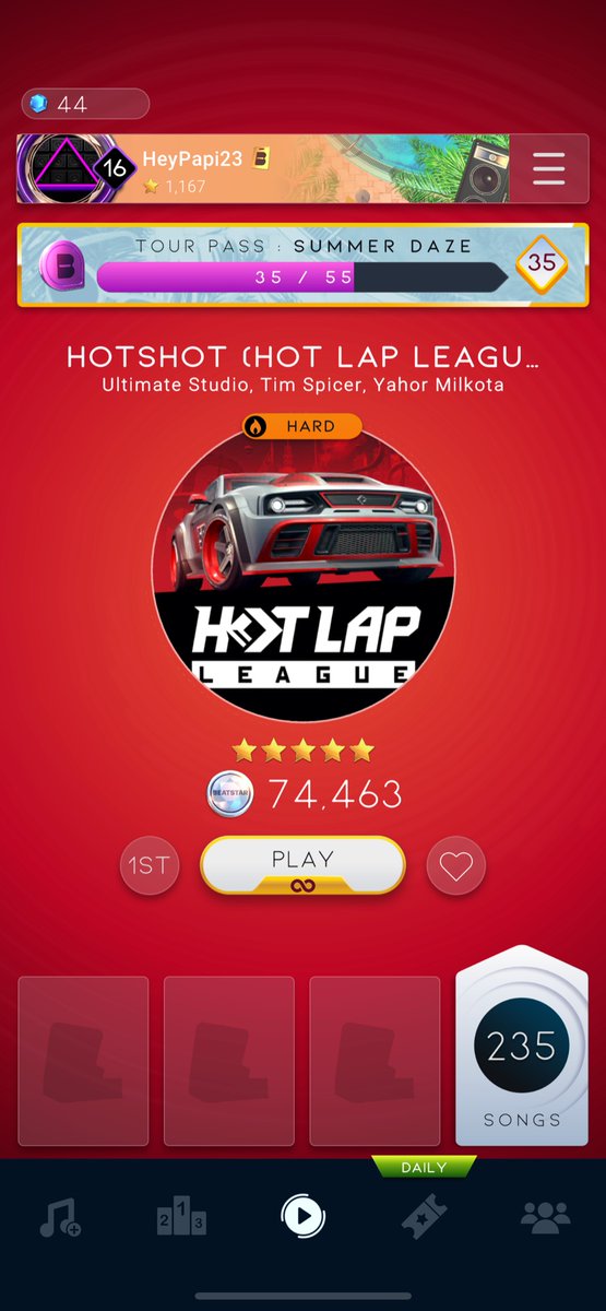 darklanedemota1's tweet photo. @playbeatstar @Hot_Lap_League Third try Diamond https://t.co/F8dMGoqOFe