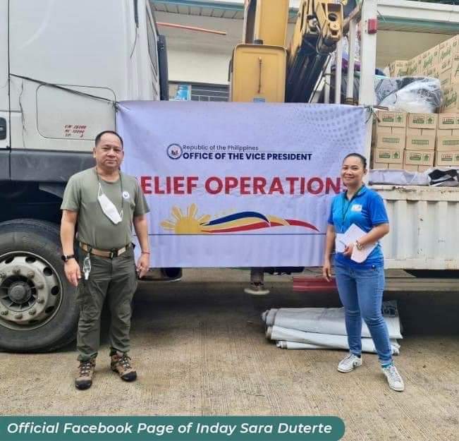 Office of the Vice President <a href="/indaysara/">Sara Duterte</a> deliver relief goods for the residents of Abra who were recently struck by an earthquake