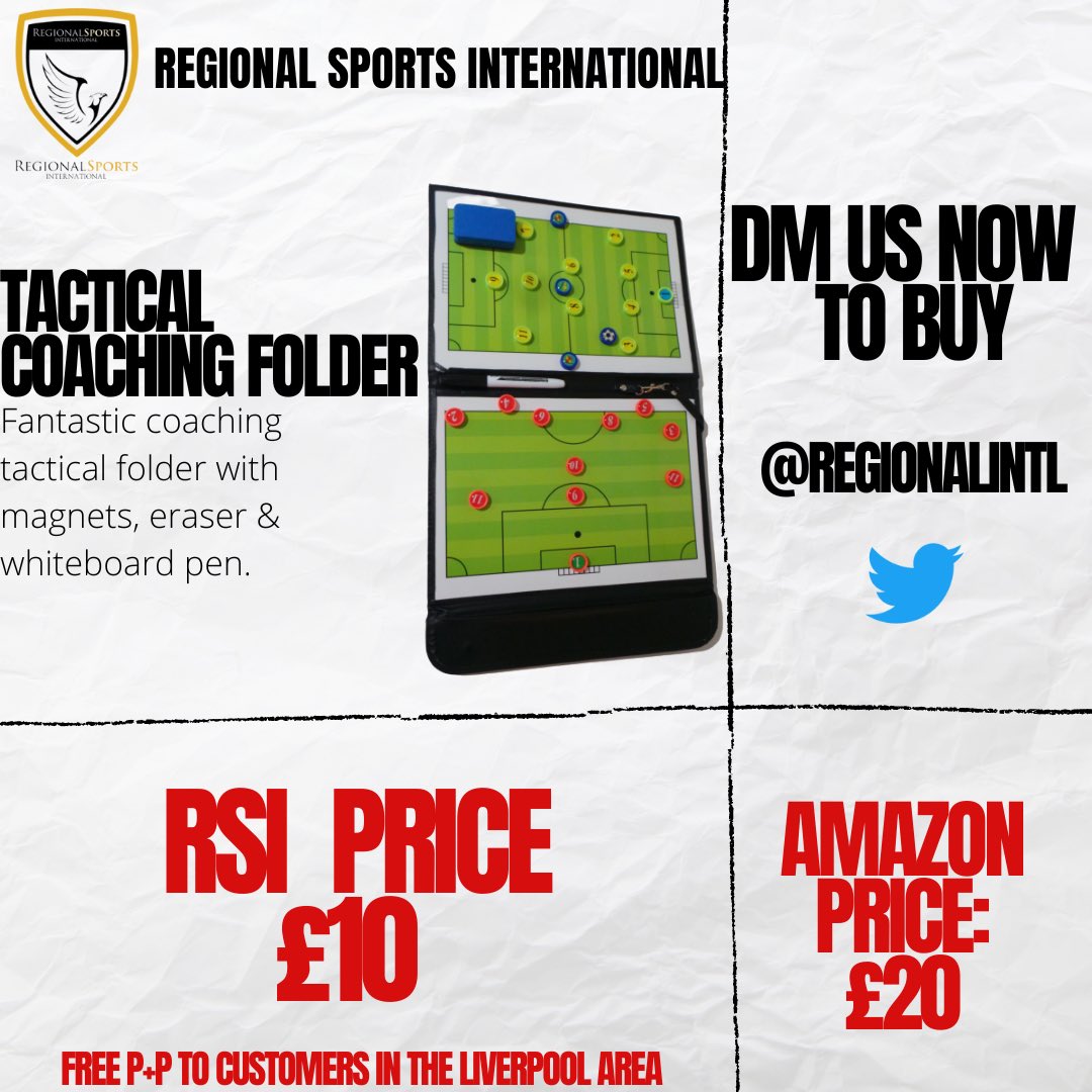 TACTICAL COACHING FOLDER ⚽️
DM us now for your tactical coaching folder for just £10.
Massive savings on Amazons price of £20. 
#rsi #coaching #development #grassrootsfootball #football #grassroots