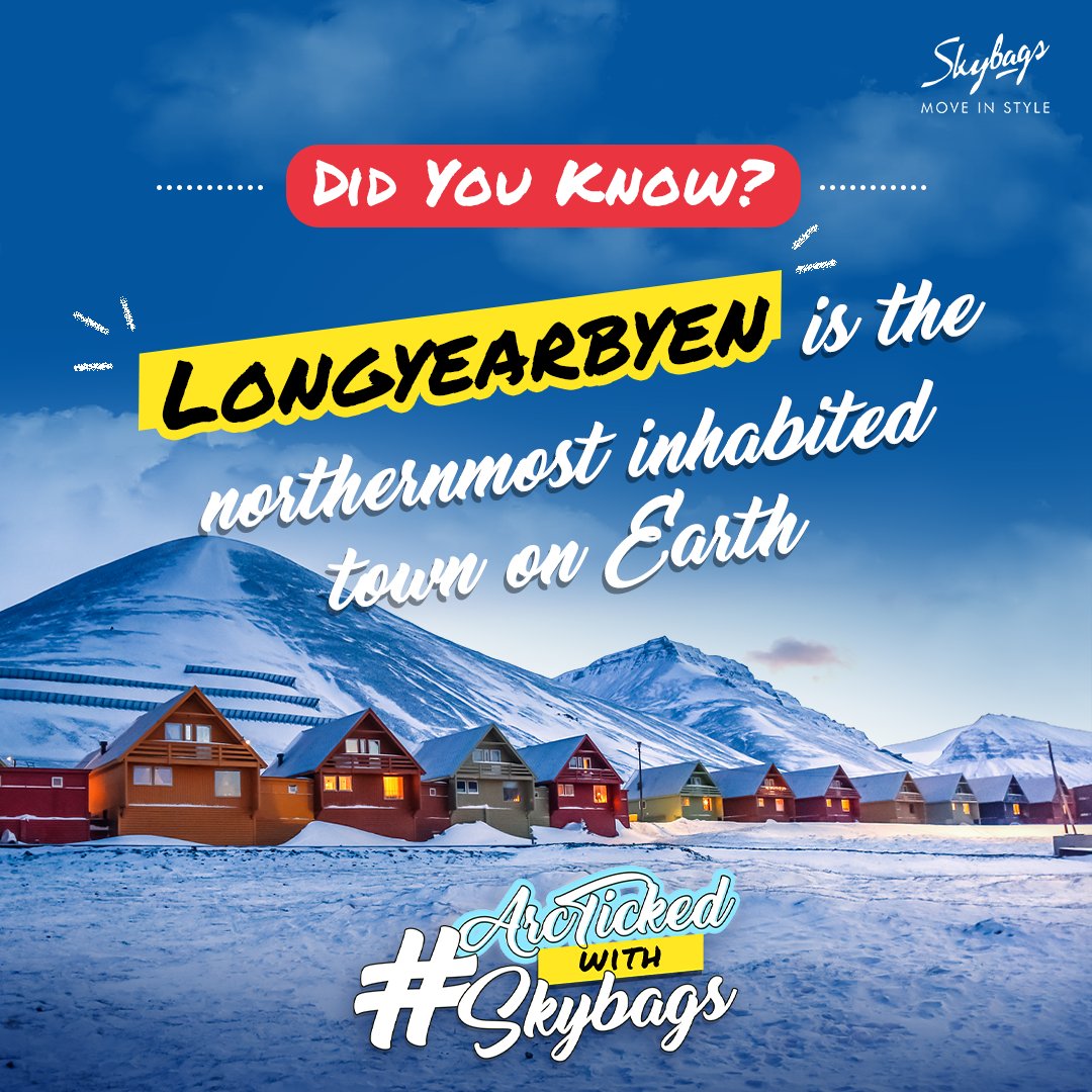 ...And the award for the most 'chilled out' town goes to... Longyearbyen! 🏅

#ArcTickedWithSkybags #Contest #ContestAlert #SkybagsAtArctic #AllAboutArctic #Skybags #MoveInStyle #Backpacks #Style #Trend #Cool #Travel #TravelBackpack #StylishBackpack  #Travelgram