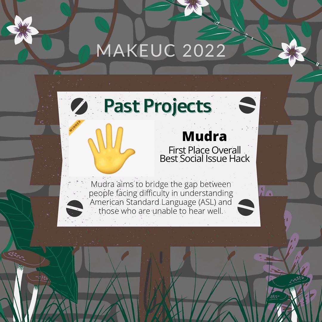 makeuc_io's tweet photo. Need some inspiration for this year's hackathon? Check out some of the best projects from 2021! #MakeUC #MakeUC2022 #hackathon https://t.co/BtqaR7LQwT
