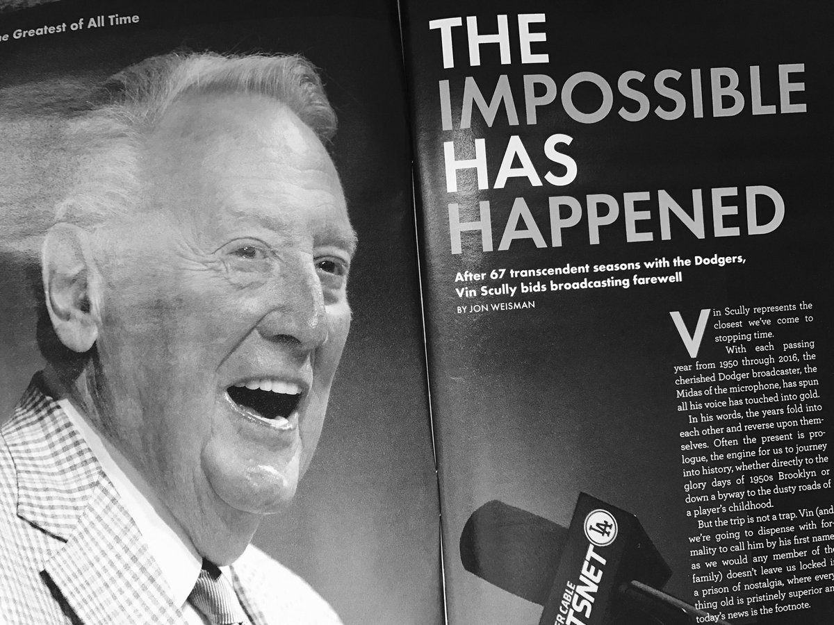 May God give you, for every storm, a rainbow; for every tear, a smile; for every care, a promise; and a blessing in each trial. For every problem life seems, a faithful friend to share; for every sigh, a sweet song, and an answer for each prayer. - Vin Scully💙⚾️🎙#RIPVinScully