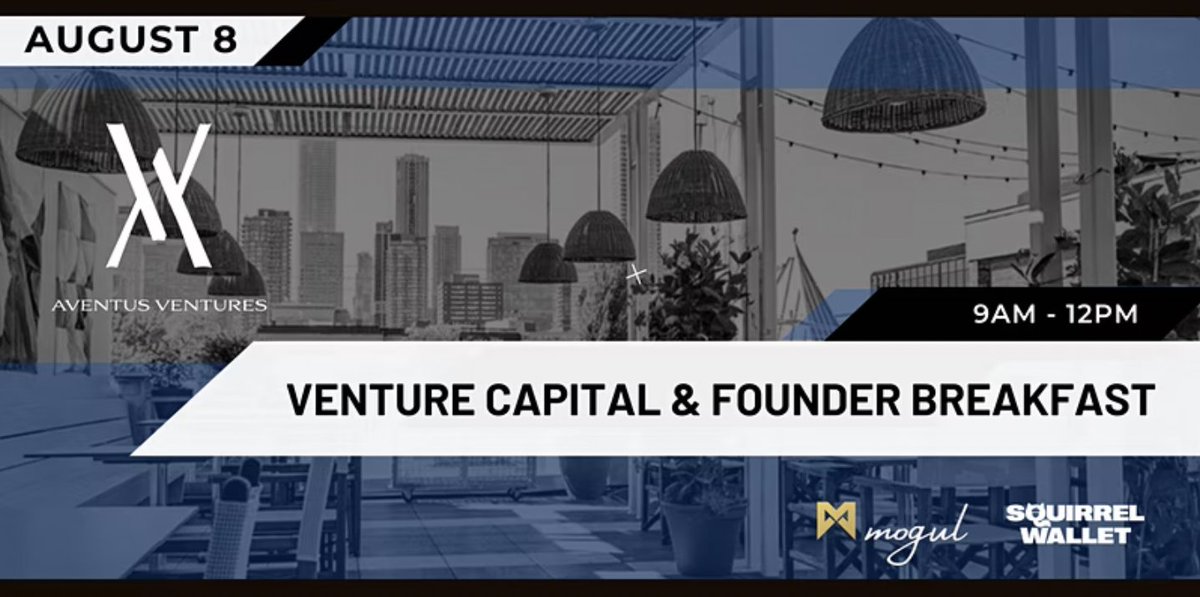 Futurist_conf's tweet image. RSVP to join @AventusV on August 8th at their private crypto breakfast to kickoff #Futurist22 

Network over breakfast with blockchain project founders &amp;amp; investors to connect builders with the investment community!

⬇️ Register here ⬇️
eventbrite.com/e/venture-capi…