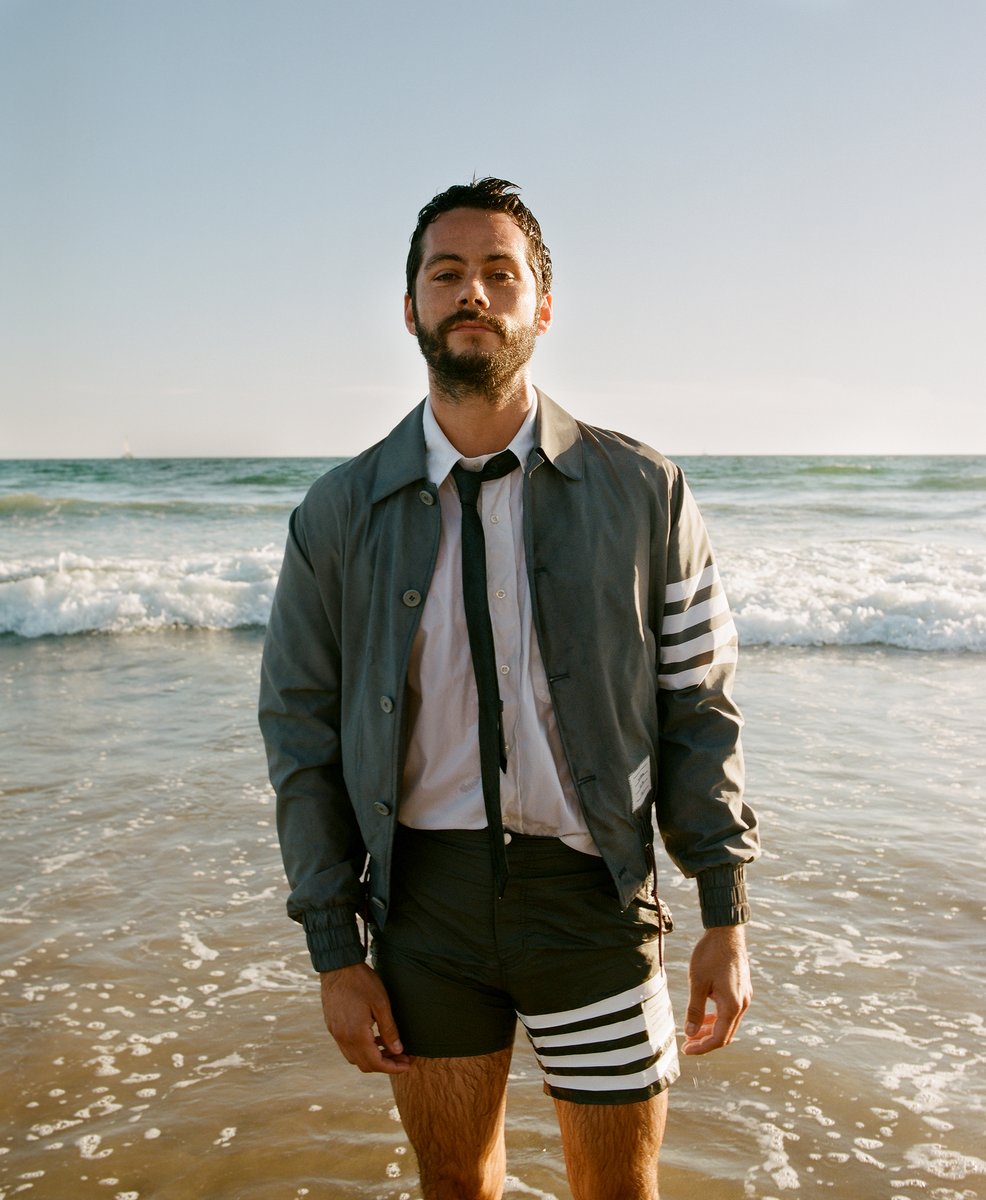 ThomBrowne's tweet photo. … soaked …
dylan o'brien wears thom browne swim for interview magazine. 

@dylanobrien @InterviewMag 
#thombrowne #dylanobrien https://t.co/16mowsGT2V