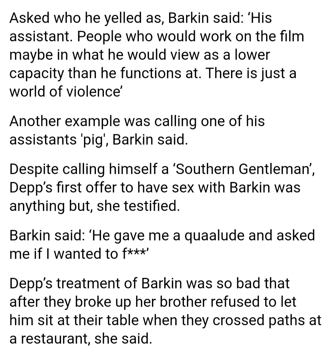 cora_melodie_'s tweet photo. In Ellen Barkin's unsealed deposition transcript, we learn that Depp had drugged her with Quaalude the first time they had sex. Sexual predator Bill Cosby had having previously administered it as well. 

#JohnnyDeppIsAWifeBeater #AmberHeardDeservesAnApology https://t.co/qfIYd20DrG