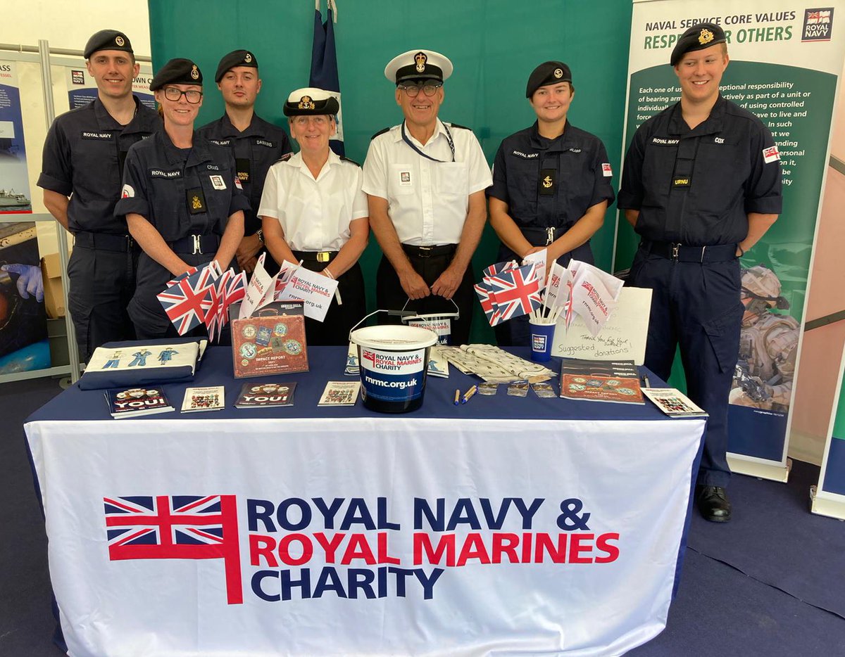 RNRMC's tweet photo. Friends from the @RoyalNavy are at @cowes_week taking the opportunity to raise awareness of RNRMC. A collaborative approach to outreach as members from various groups across the RN have all come together to engage with community. #CowesWeek2022 #CowesWeek https://t.co/2X0d6Q6pAG