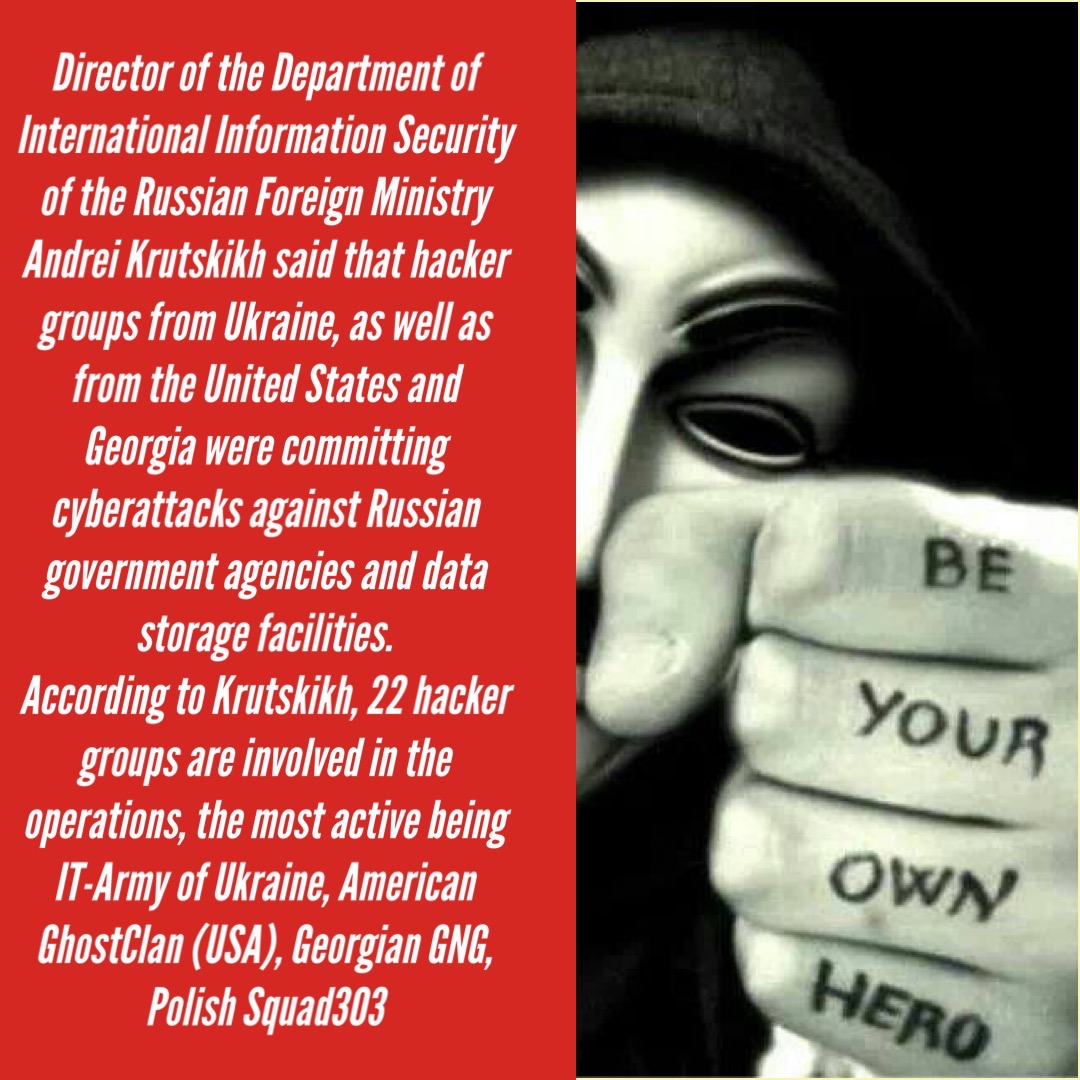 We are proud that the Kremlin has placed Squad303 along with #GNG , @GhostClanOfcl , <a href="/ITArmyUKR/">IT Army of Ukraine</a>  on the list of the top 4 most active hacking groups defending Ukraine!

Praise #Anonymous! #OpRussia