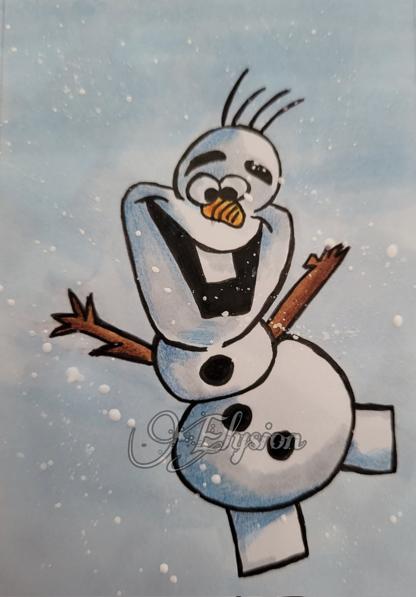 Elysionphonix's tweet photo. I love Hugs🥰☃️
Do you love hugs?
Do you love Olaf?
#Olaf #Disney #kakaocard #Kakaokarte #cocoacard #traditionaldrawing #traditionalart #Twinmarker #Polycromos #imolafandilovewarmhugs #snow #snowmen #cute #Frozen #hug #frozen2 https://t.co/eGsnLbcz98