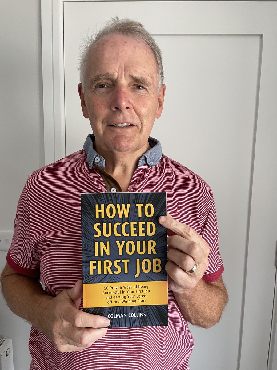 buythebook_ie's tweet photo. Meet the Author Colman Collins
Colman started Collins McNicholas Recruitment & HR Services Group in Galway in 1990.
Colman shares his extensive experience in his book "How to Succeed in your first Job"
#graduatejobs #graduation #graduation2022 #startingwork #newjob #jobsuccess https://t.co/1eCzJZnon3