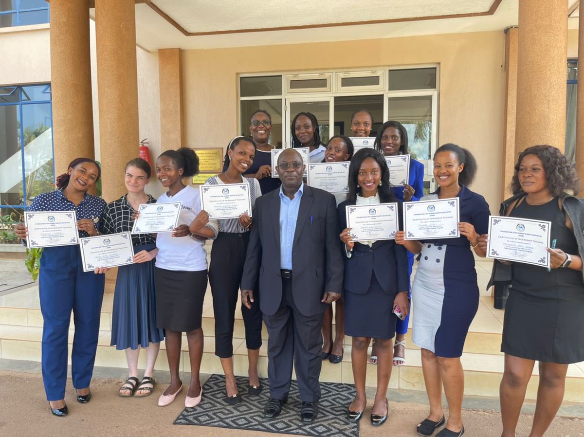 Upon completion of their training program, FHRI interns have been awarded certificates. Congratulations to you all!