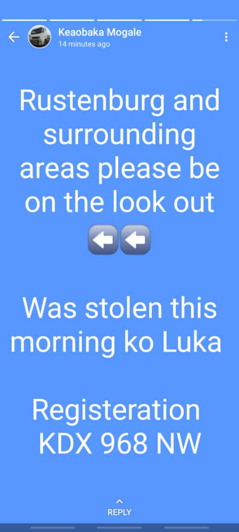 _Karab0_'s tweet photo. MISSING CAR ALERT!!!

RUSTENBURG AND SURROUNDING AREAS PLEASE HELP US FIND MY UNCLE'S CAR🥺🥺

Registration: KDX 986 NW

Kindly inbox me with an leads https://t.co/Cc2bZLUSnI