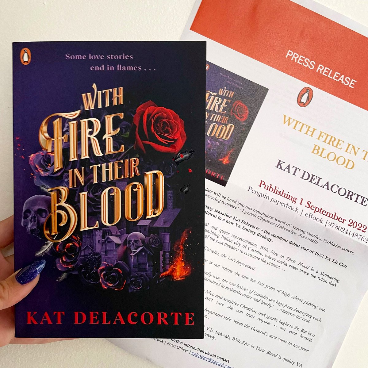 Today’s #bookmail! 🎉🎉

A huge thank you to @The_WriteReads @penguinplatform for my gorgeous #gifted copy of #WithFireInTheirBlood by @katdelacorte for the upcoming @WriteReadsTours #UltimateBlogTour!

I can’t wait to read it😍😍

#thewritereads #blogtour #booktwt #booktwitter