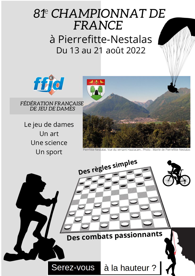 Fédération Française de Jeu de Dames tweet media