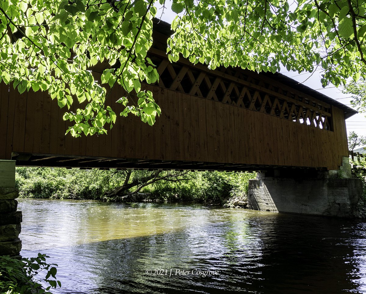 vtcoveredbridge's tweet photo. Bridge of the Day: Silk Road Covered Bridge. This is the last of the 3 covered bridges in Bennington. Enjoy! For those of you that have visited, please share pictures or memories.
#vtcbsinayear #benningtonvt #vermontscoveredbridges #vermontcoveredbridgesociety https://t.co/W7xSYxYuSz
