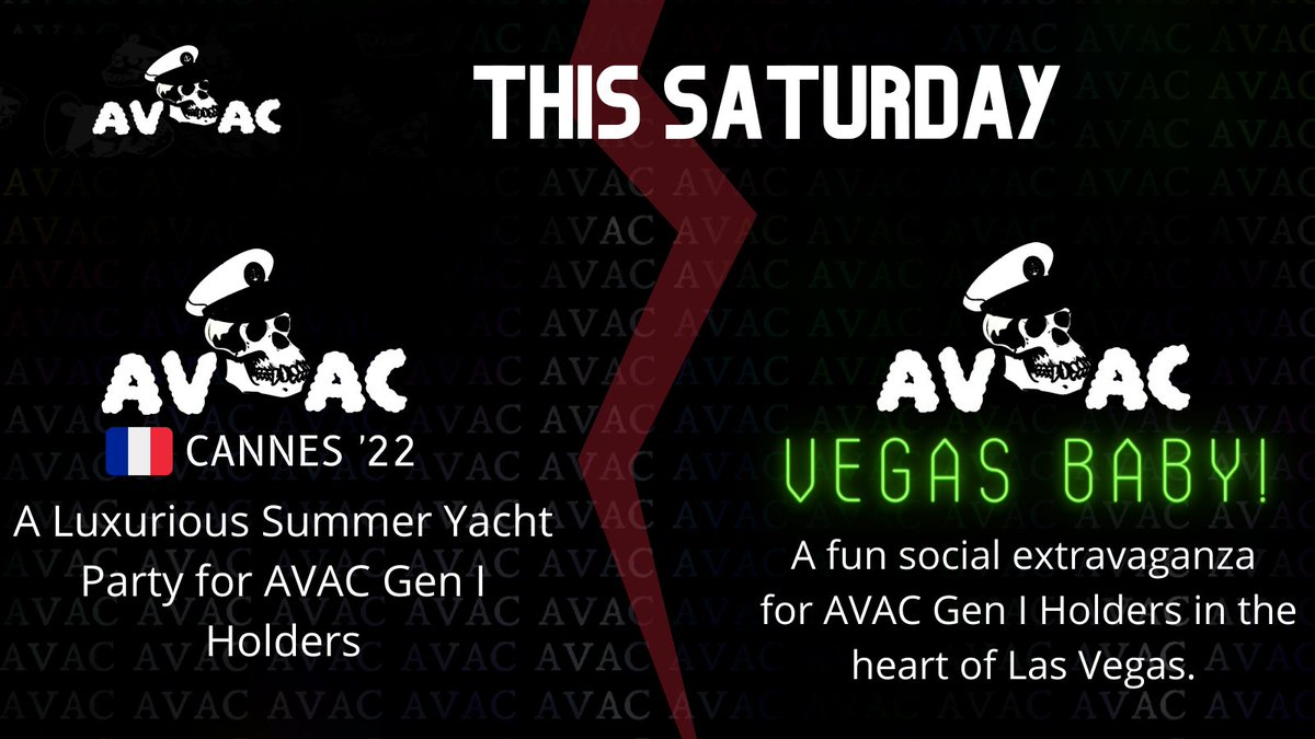 AVAC_NFT's tweet photo. Two worldwide Locations 
One NFT Smart Project

Does your NFT Project offer this? 

See you on Saturday! https://t.co/NSSzp4TXI2