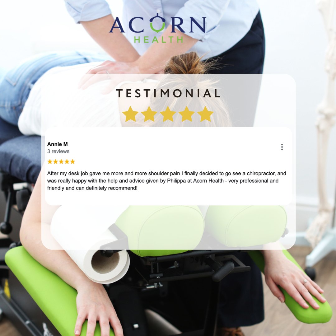 AcornHealthUK's tweet photo. Thrilled to share recent reviews left by our happy patients. If you're looking for a #Chiropractor in #Amesbury Wilts, I'd love to help! Book online here: https://t.co/ww38eEcf2x https://t.co/dnpfeP72ZH