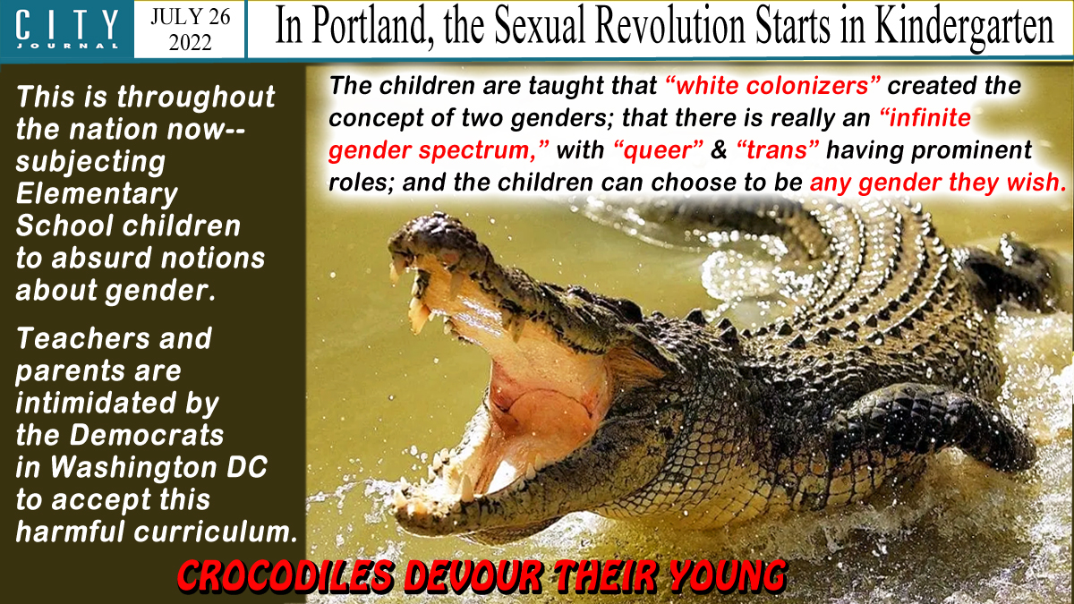 Schools coast to coast now teach young children there are MANY #genders--not just male and female--and they can choose to be ANY ONE THEY WANT. Such early decisions from youngsters can ruin their lives. All of this from the most absurd #Democrat administration in our history.