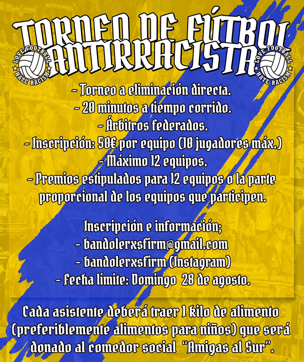 INSCRIPCIONES ABIERTAS 📲
Los días 2 y 3 de septiembre en Tartessos (C/ Trille 40, Cádiz). 

Anímate y participa!