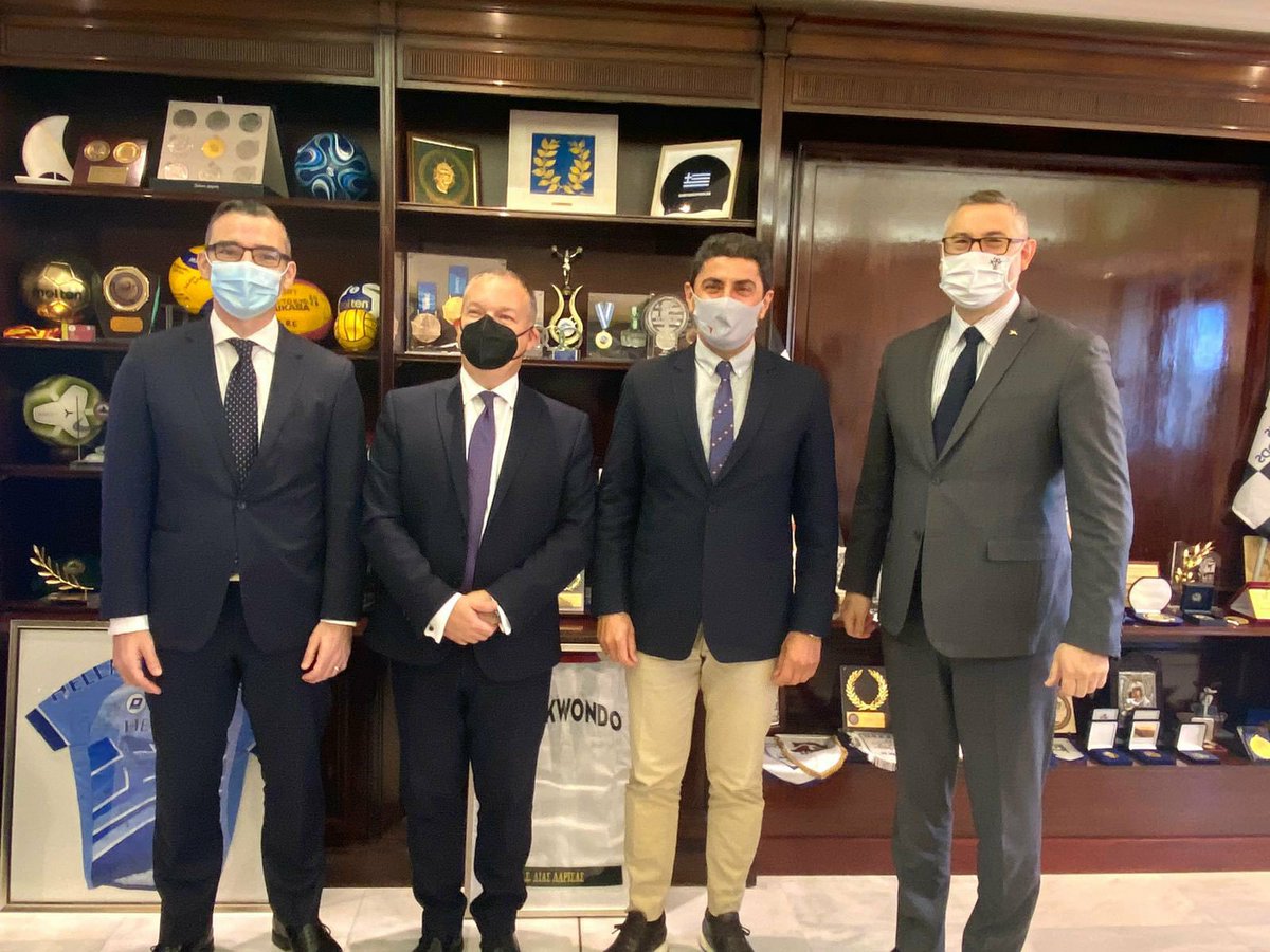 GreekRLF's tweet photo. @AusAmbAthens @FCDOMJLodge @l_avgenakis @ukingreece @Mavrogiorgos @KazandjianDanny @IntRL 2/2 🇬🇧 Historic moment as our sport is finally recognised by the government! Our deepest gratitude to ambassadors 🇦🇺 @AusAmbAthens and 🇬🇧 @FCDOMJLodge for their unwavering support. 
Also thank you to Mr @l_avgenakis and his team for their professional and serious approach 🙏 https://t.co/5PUktCvtF4