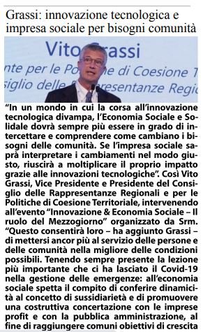 GradedSpa's tweet photo. Economia sociale, #VitoGrassi, vp @Confindustria e ad @GradedSpa : #Innovazione tecnologica e alfabetizzazione #digitale per intercettare i nuovi bisogni delle comunità
#Digital #DigitalTransformation #socialeconomy #socialinnovation #Sustainability #sustainabledevelopment https://t.co/qn4swvBrnQ