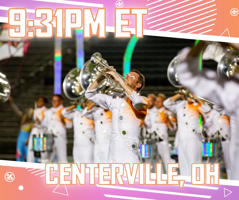 madisonscouts's tweet photo. See you tonight, Centerville! 🧡
________
#DCI2022 #MadisonScouts #Installation85 #TangerineDream https://t.co/k4iPnBp9pE