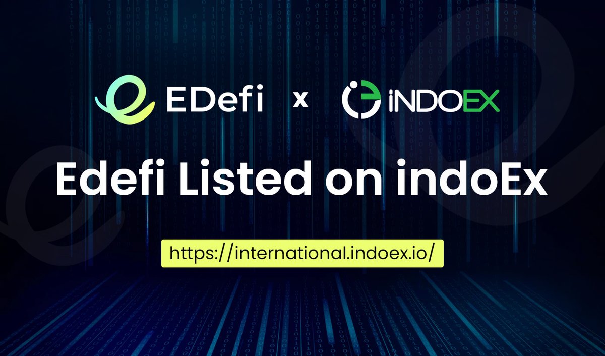 EDEFI Listed on indoex
international.indoex.io/trade/EDEFI_US…
PAIRS: USDT
visit: ekartinu.com
Twitter: x.com/EkartInu
follow us on: t.me/eKartInu
<a href="/elonmusk/">Elon Musk</a>
 
<a href="/CathieDWood/">Cathie Wood</a>
 
<a href="/CoinMarketCap/">CoinMarketCap</a>