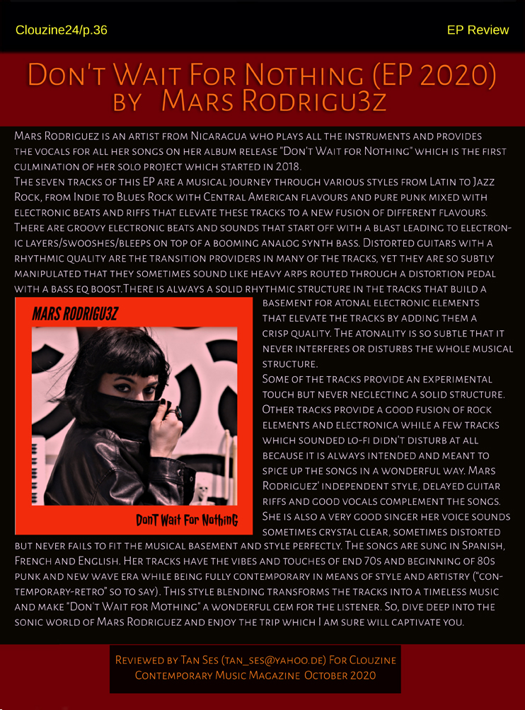 clouzine's tweet photo. @clouzine #ThruTheTimeMachine #Edition24
#MarsRodriguez #Review by #TanSes https://t.co/7iT3DK9YRJ