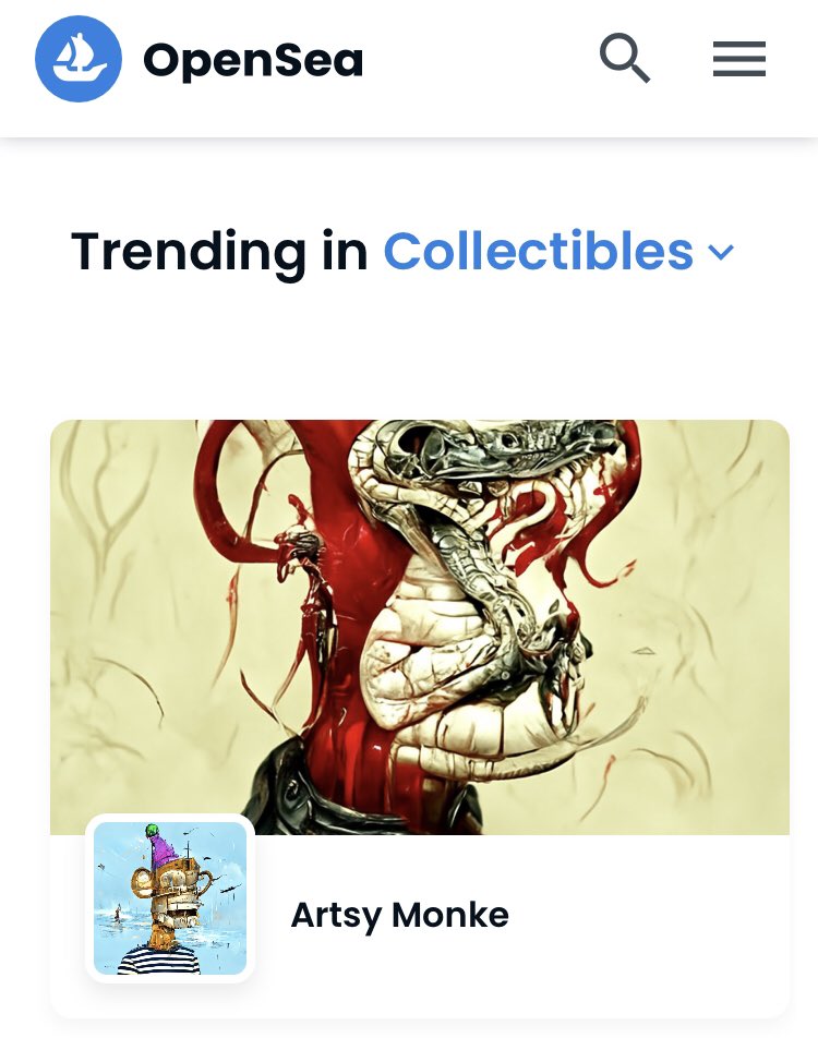 artsymonke's tweet photo. LFG 🔥🚀 looks like @opensea is busy today 👀👑 https://t.co/jNzPXxo76x