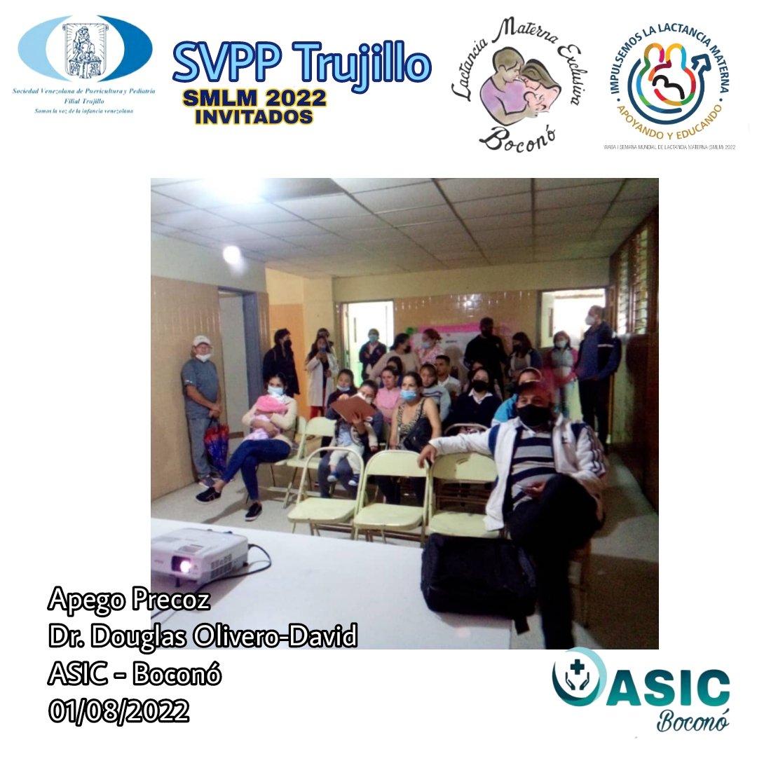 FilialSvpp's tweet photo. 1 - 7 agosto #SMLM
Para la Comunidad
Apego Precoz
Dr. Douglas Olivero-David
ASIC Boconó
01/08/2022
#LMEB
#SVPP
#OMS
#apegoprecoz
#UNICEF
#apoyandoyeducando
#LactanciaMaterna
#SVPPFilialTrujillo
#SVPPTrujillo
#SVPPFilial
#Trujillo
#Valera
#Bocono
#bocono_trujillo https://t.co/ESBpLsPaSt