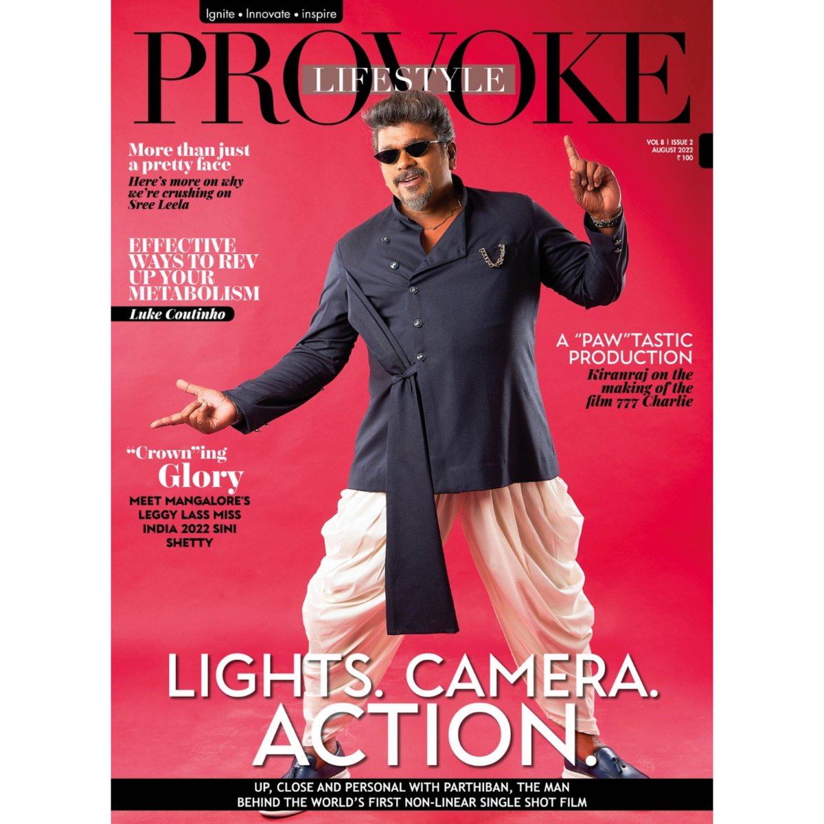 Lights. Camera. Action. Up, Close & Personal with @rparthiepan , The man behind the world's first non-linear single shot film. Catch him reveal his journey & other interesting interviews & featured in the August issue. Out on stands now. #parthiban #cover #magazine #provoke