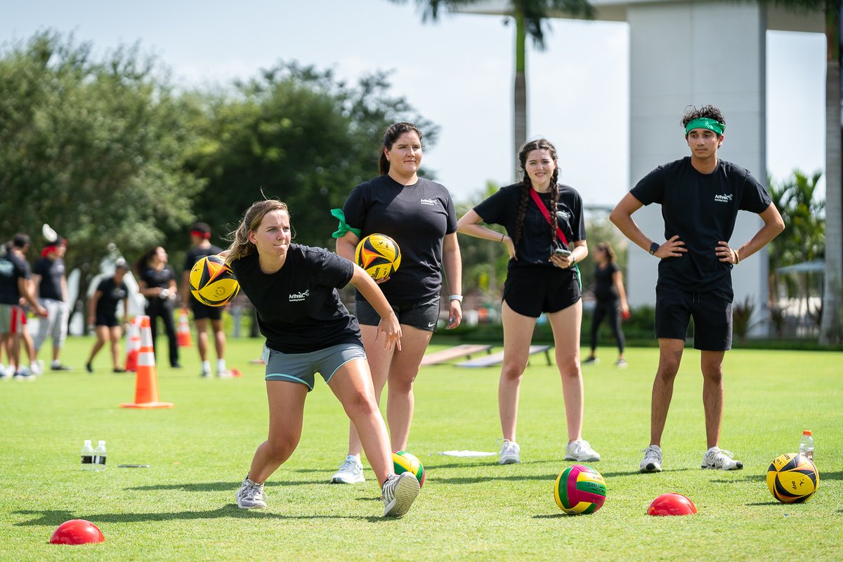 Arthrex's tweet image. To wrap up #NationalInternWeek, we hosted Intern/Co-op Summer Olympics. We are so grateful for the contributions of our interns and co-ops and happy to recognize them through this fun day.

Learn more about intern or co-op opportunities with Arthrex: bit.ly/3cVcsjX