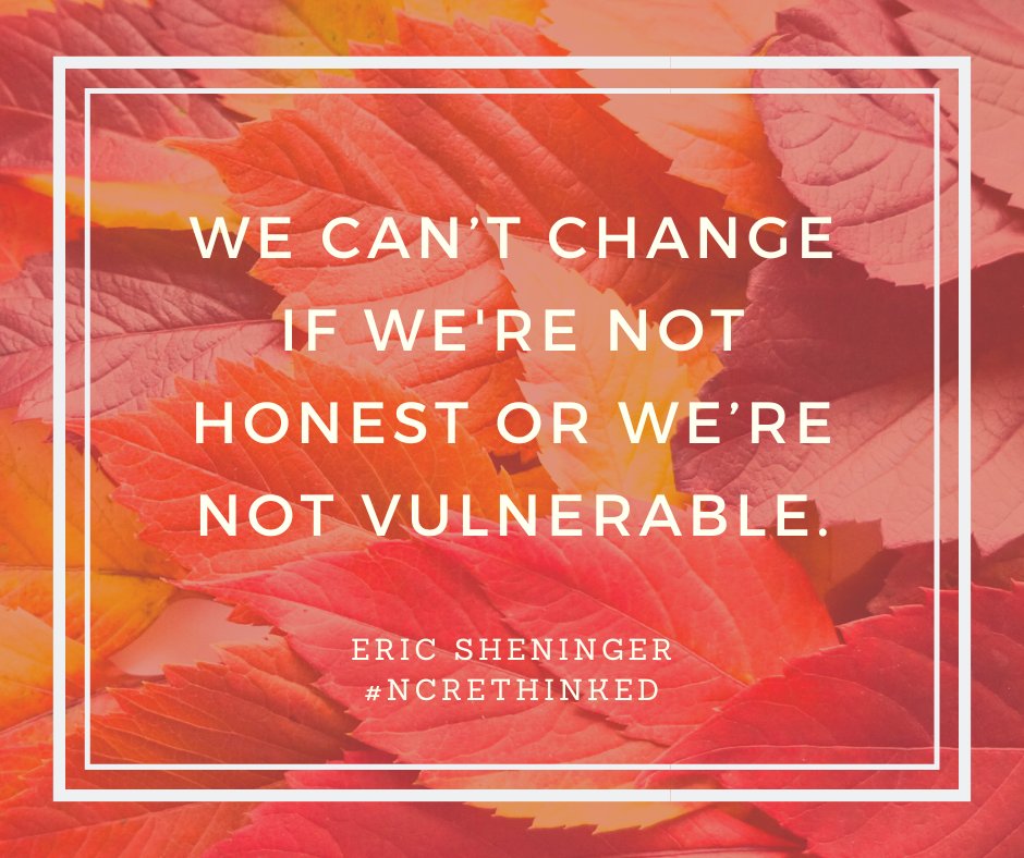 Stacy Lovdahl (she/her) (@braveneutrino) on Twitter photo I love this thought shared this morning by <a href="/E_Sheninger/">Eric Sheninger</a> at the #NCRethinkEd conference. "We can’t change if we're not honest or we’re not vulnerable." #AllMeansAll #DefineTheLegacy #NCed #NCISTE #NCBold #NCDLCN I love this thought shared this morning by <a href="/E_Sheninger/">Eric Sheninger</a> at the #NCRethinkEd conference. "We can’t change if we're not honest or we’re not vulnerable." #AllMeansAll #DefineTheLegacy #NCed #NCISTE #NCBold #NCDLCN