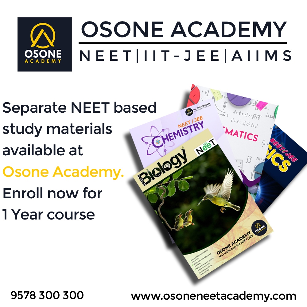 osoneacademy's tweet image. Separate NEET based study materials available at Osone. Enrol now for 1 year course.  

For admission, contact Osone NEET Academy.
Call- +919578 300 300
info@osoneneetacademy.com
#neet #neetpreparation #neetmotivation #neetquestions #neetbiology #neetcoaching #neetaspirants2023